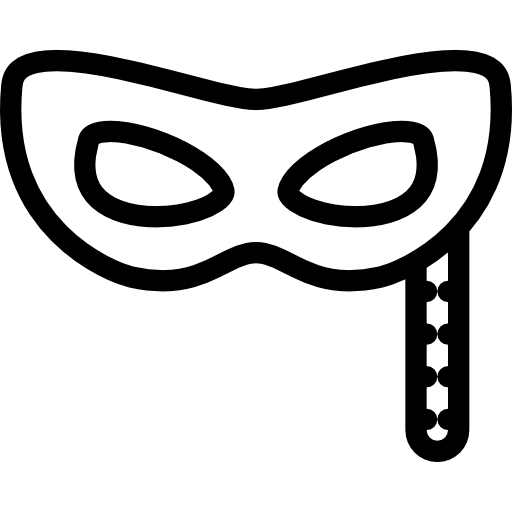 máscara Coloring Lineal icono