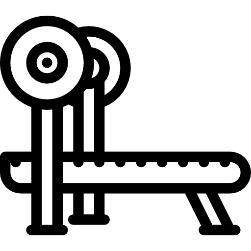 Bench press Coloring Lineal icon