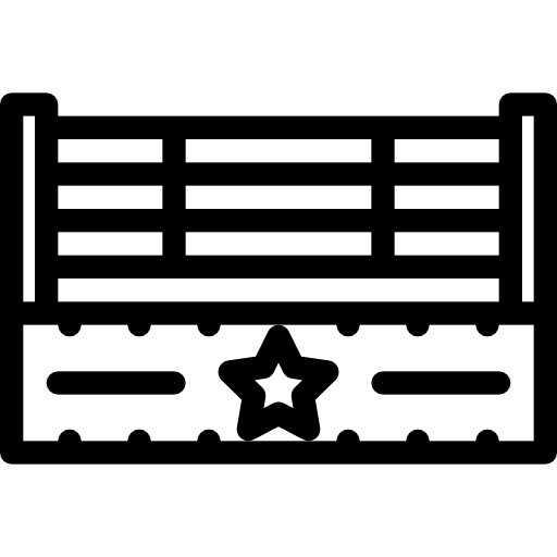 Boxing ring Coloring Lineal icon