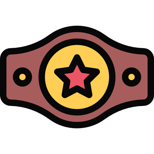 cinturón de campeón Coloring Color icono