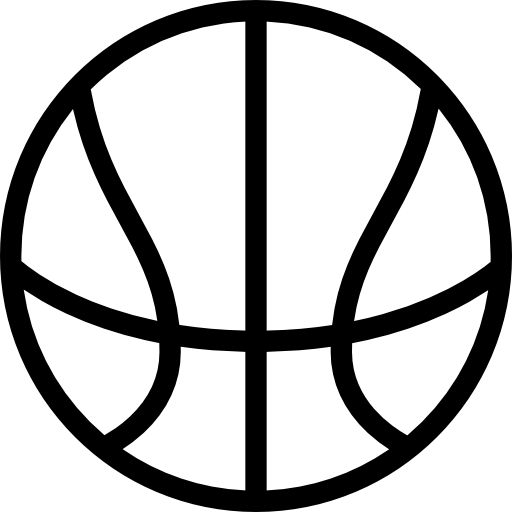 Basketball Coloring Lineal icon