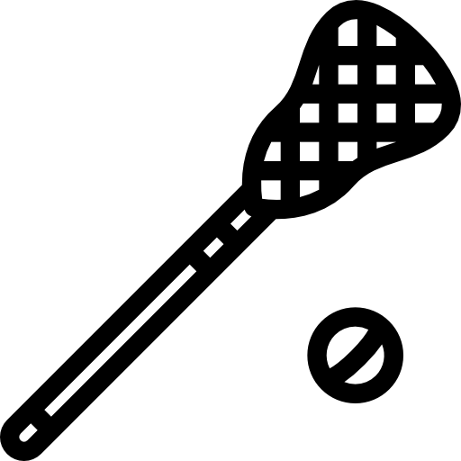 Lacrosse Coloring Lineal icon