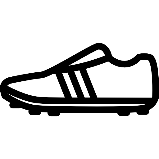 zapatos de fútbol Coloring Lineal icono