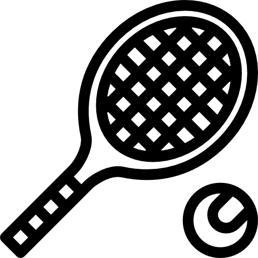 tennis Coloring Lineal icoon