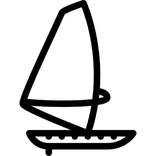 Windsurf Coloring Lineal icon
