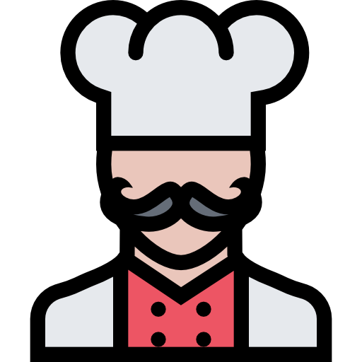 cocinero Coloring Color icono