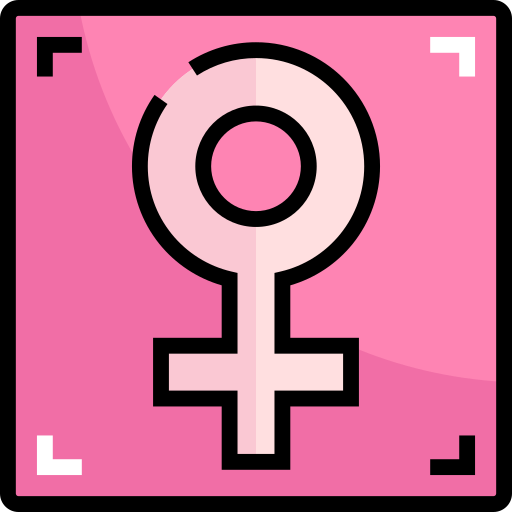 Female Detailed Straight Lineal color icon