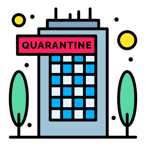 Quarantine Flatart Icons Lineal Color icon