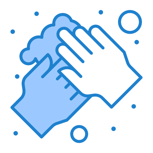 Washing hands Generic Blue icon