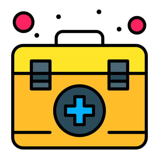 First aid kit Flatart Icons Lineal Color icon