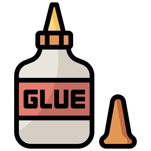 Glue Surang Lineal Color icon