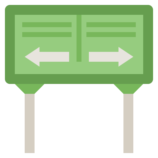 señal de tráfico Surang Flat icono