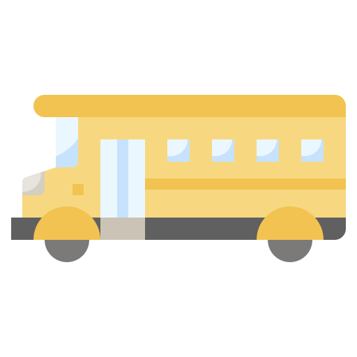 autobús escolar Surang Flat icono