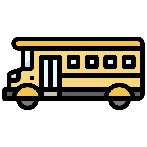 schoolbus Surang Lineal Color icoon