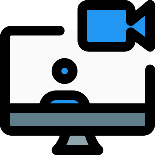 videokamera Pixel Perfect Lineal Color icon