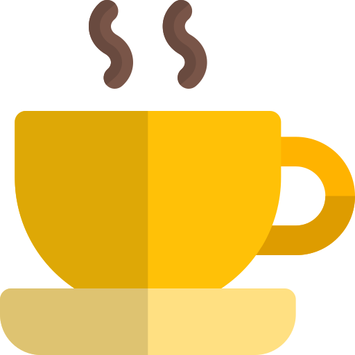 taza de café Pixel Perfect Flat icono