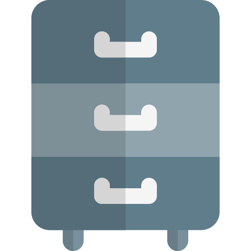 File cabinet Pixel Perfect Flat icon