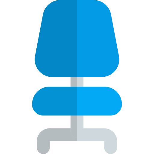cadeira de escritório Pixel Perfect Flat Ícone