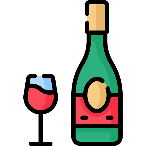 botella de vino Special Lineal color icono