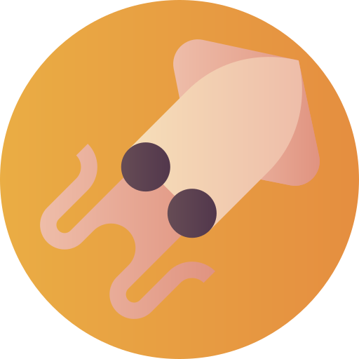 calamar Flat Circular Gradient Icône