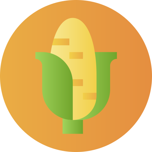 maíz Flat Circular Gradient icono