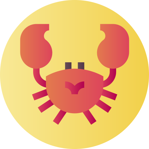 krabbe Flat Circular Gradient icon