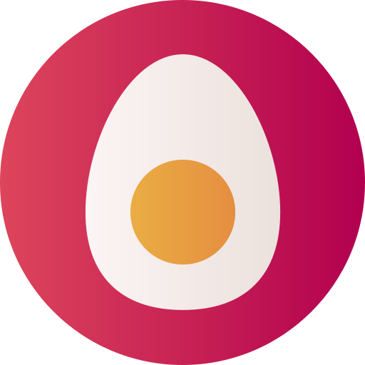 Egg Flat Circular Gradient icon