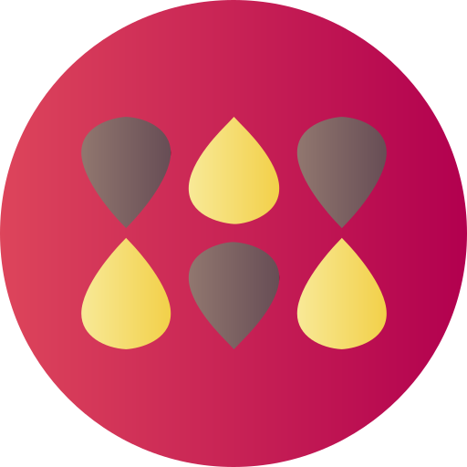 Sesame Flat Circular Gradient icon