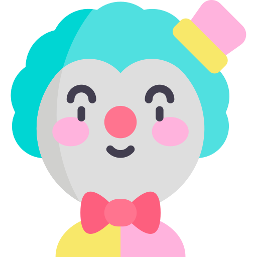 clown Kawaii Flat icon