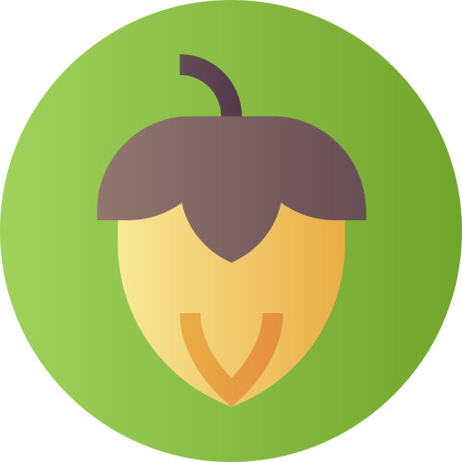 Hazelnut Flat Circular Gradient icon