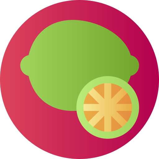 limón Flat Circular Gradient icono