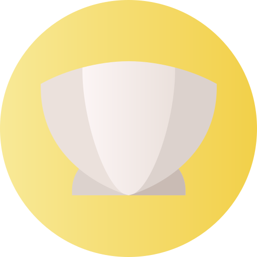 Clam Flat Circular Gradient icon