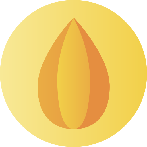 migdałowy Flat Circular Gradient ikona