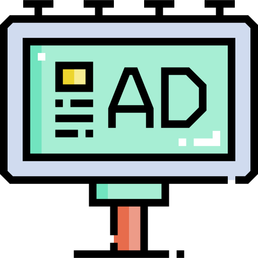 Advertising Detailed Straight Lineal color icon