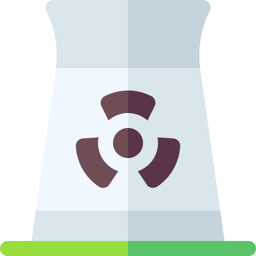 energia nucleare Basic Rounded Flat icona