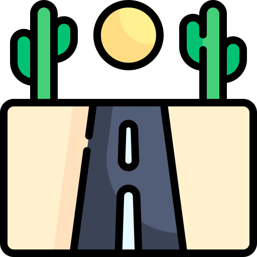 Road Kawaii Lineal color icon
