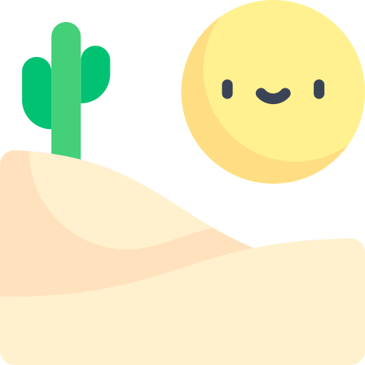 wüste Kawaii Flat icon