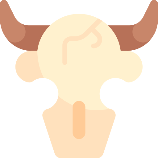 Skull Kawaii Flat icon