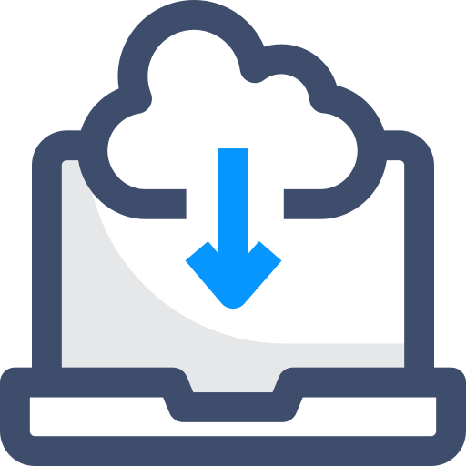 cloud opslag SBTS2018 Blue icoon