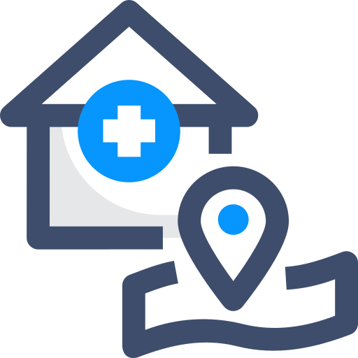 Medical center SBTS2018 Blue icon