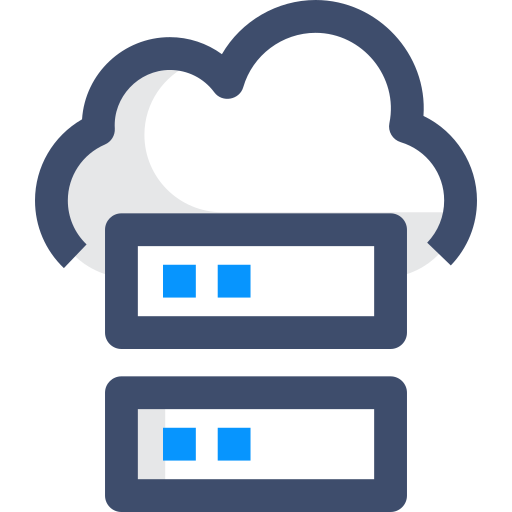 serwer w chmurze SBTS2018 Blue ikona