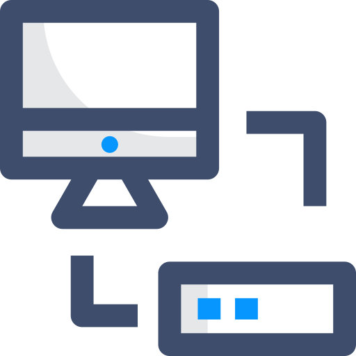 transferencia de datos SBTS2018 Blue icono