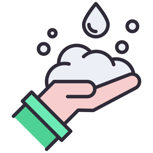Washing hand Generic Outline Color icon