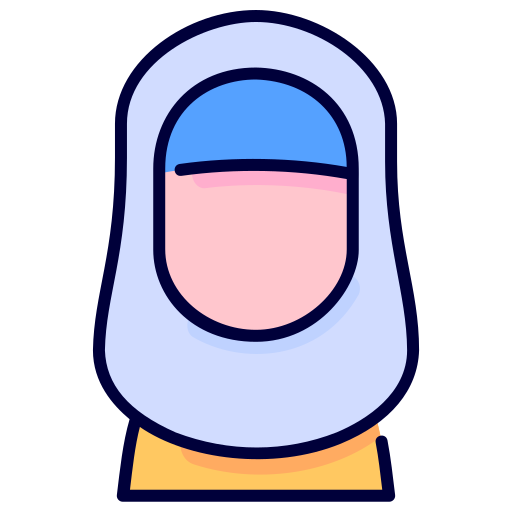 muslimah Generic Outline Color icon