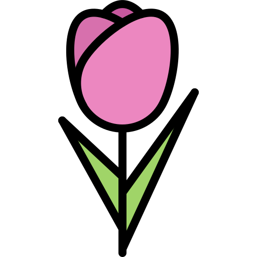 tulipán Coloring Color icono