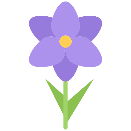 Орхидея Coloring Flat иконка