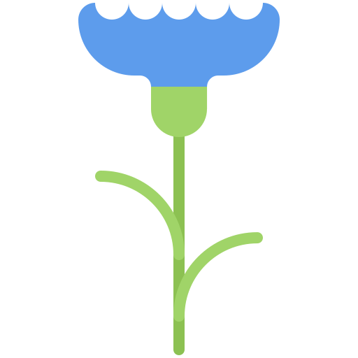 Cornflower Coloring Flat icon