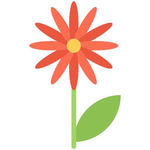 Цветок Coloring Flat иконка