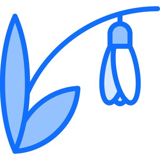sneeuwklokje Coloring Blue icoon