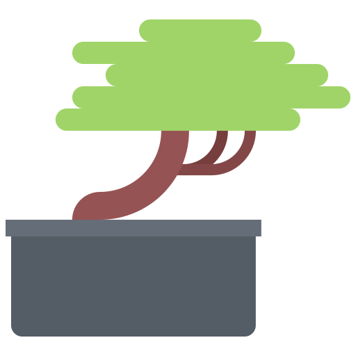 bonsai Coloring Flat ikona